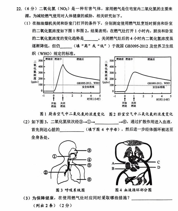 2024年重庆中考生物（A卷）真题及答案