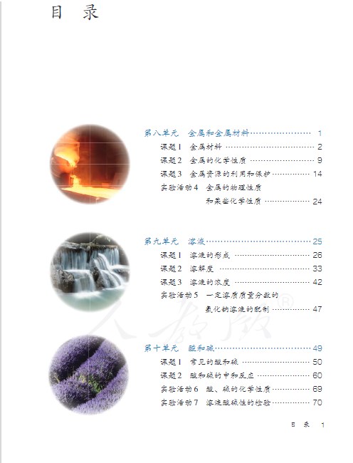 初中九年级下册化学人教版电子课本