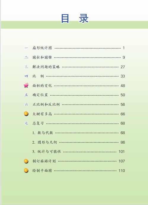 苏教版小学六年级数学下册电子课本