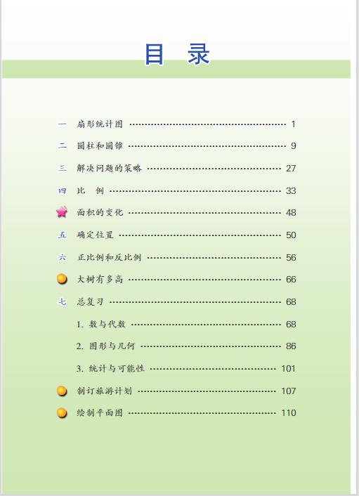 苏教版六年级下册数学电子课本