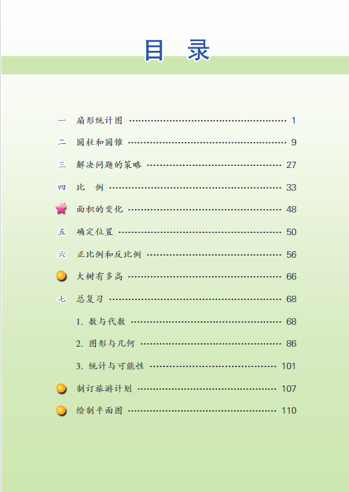 苏教版数学六年级(下)电子课本