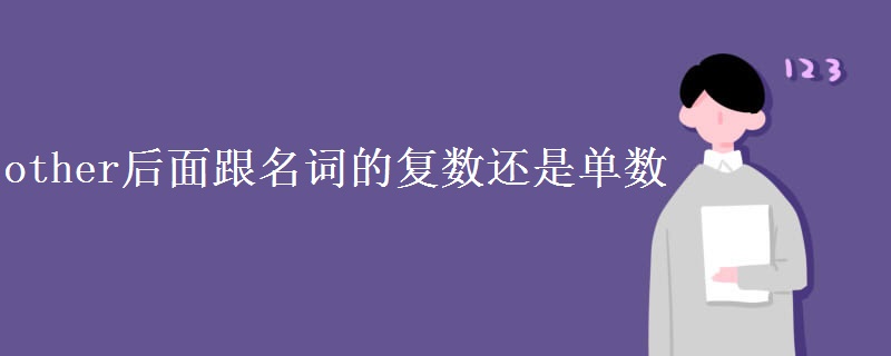 other后面跟名词的复数还是单数