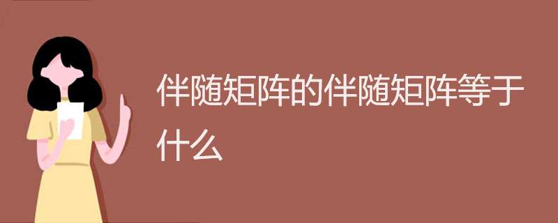 伴随矩阵的伴随矩阵等于什么