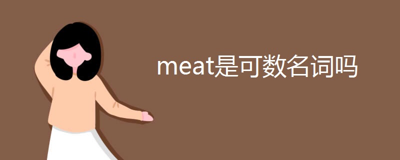 meat是可数名词吗