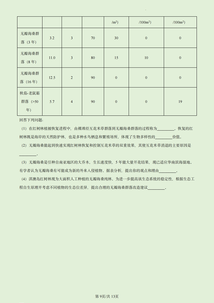 2023高考广东生物试卷及答案解析